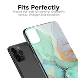 Green Marble Glass case for iPhone 12 mini