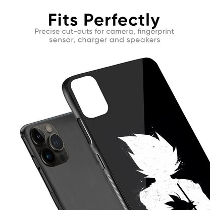 Monochrome Goku Glass Case for iPhone 12