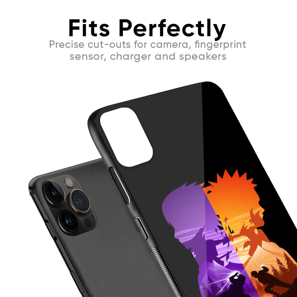 Minimalist Anime Glass Case for iPhone 12