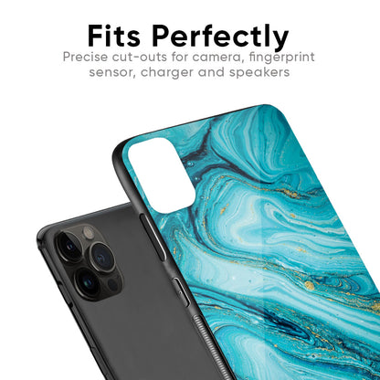 Ocean Marble Glass Case for iPhone SE 2022