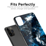 Cloudy Dust Glass Case for iPhone X