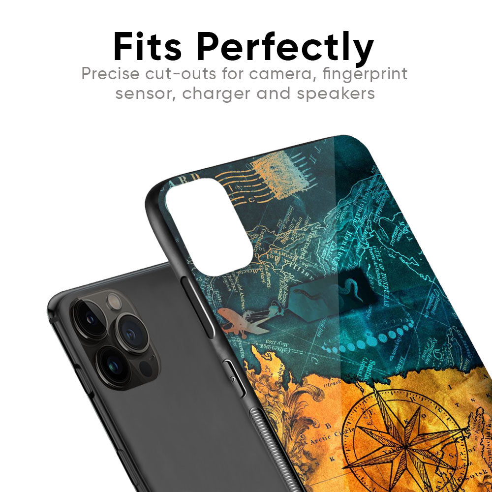 Architecture Map Glass Case for iPhone SE 2022