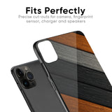 Tri Color Wood Glass Case for iPhone SE 2022