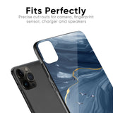 Deep Ocean Marble Glass Case for iPhone 13 Pro