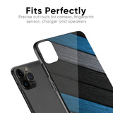 Multicolor Wooden Effect Glass Case for iPhone X