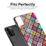 Multicolor Mandala Glass Case for iPhone 13 Pro
