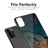 Geographical Map Glass Case for iPhone 13 Pro