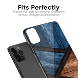 Wooden Tiles Glass Case for iPhone 12 mini