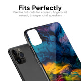 Multicolor Oil Painting Glass Case for iPhone 13 Pro