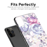 Elegant Floral Glass case for iPhone 12