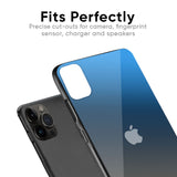 Blue Grey Ombre Glass Case for iPhone 12