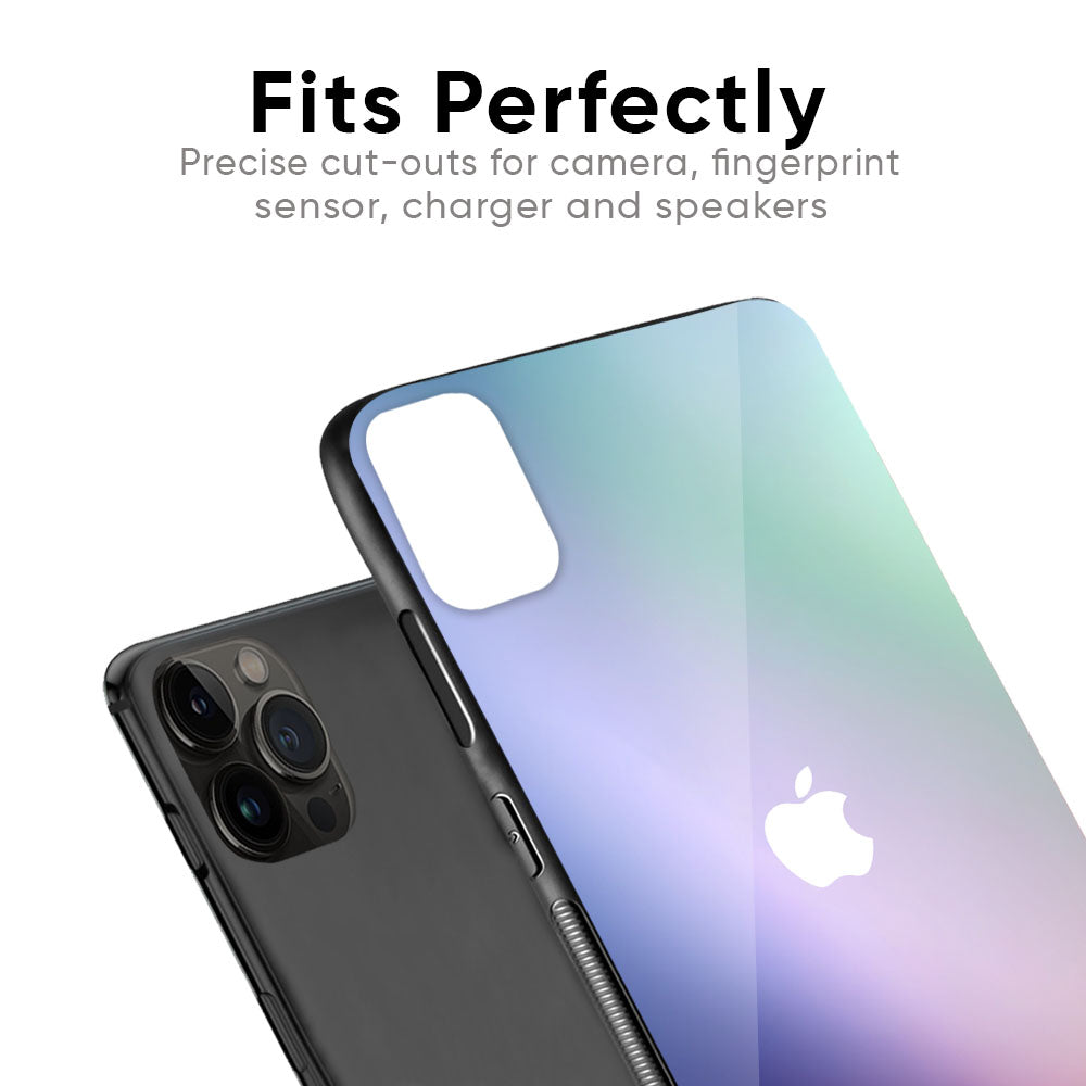 Abstract Holographic Glass Case for iPhone 12