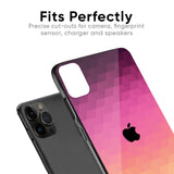 Geometric Pink Diamond Glass Case for iPhone X