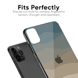 Abstract Mountain Pattern Glass Case for iPhone 13 Pro