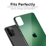 Green Grunge Texture Glass Case for iPhone 12