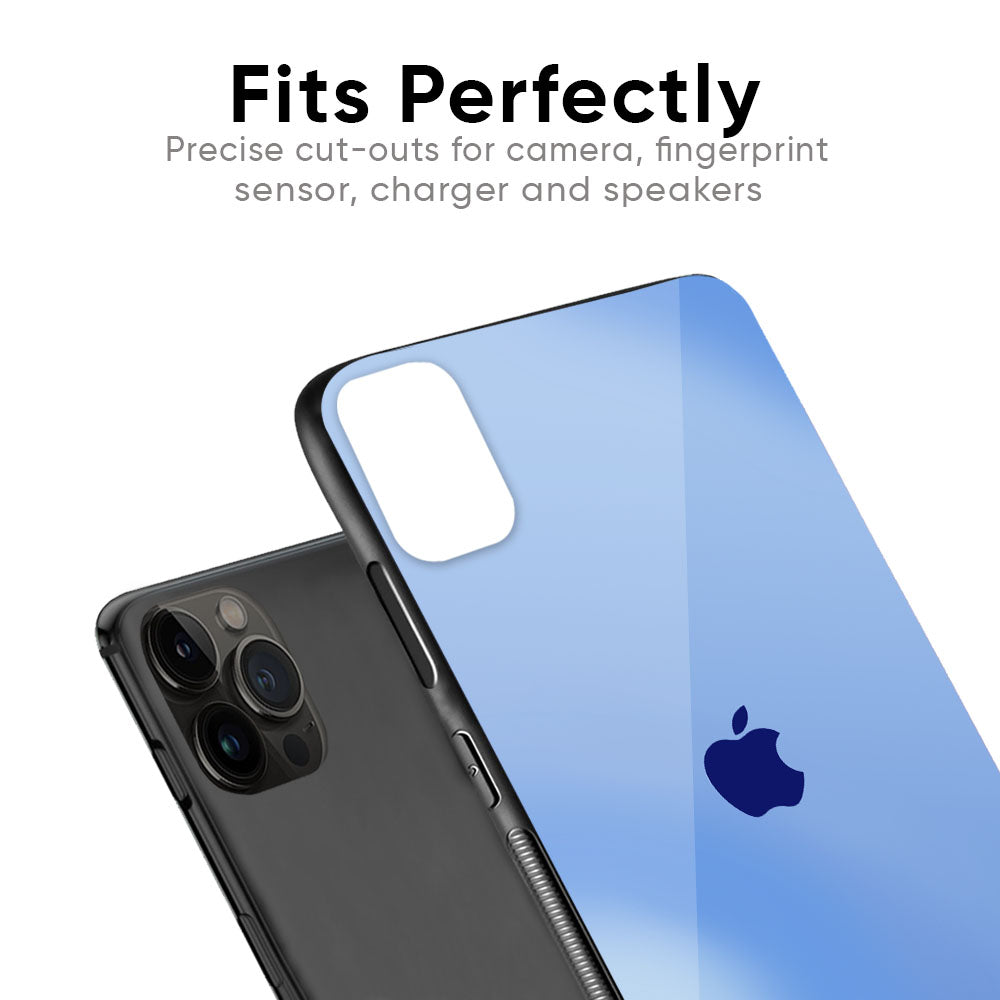 Vibrant Blue Texture Glass Case for iPhone 6S