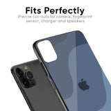 Navy Blue Ombre Glass Case for iPhone 15 Pro