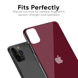 Classic Burgundy Glass Case for iPhone X