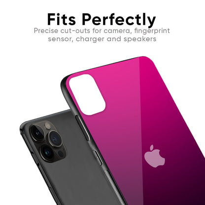 Purple Ombre Pattern Glass Case for iPhone 6 Plus