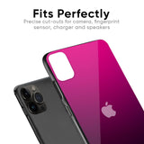 Purple Ombre Pattern Glass Case for iPhone 12