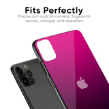 Purple Ombre Pattern Glass Case for iPhone 12 mini