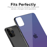 Indigo Pastel Glass Case For iPhone X