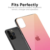 Pastel Pink Gradient Glass Case For iPhone X