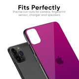 Magenta Gradient Glass Case For iPhone X