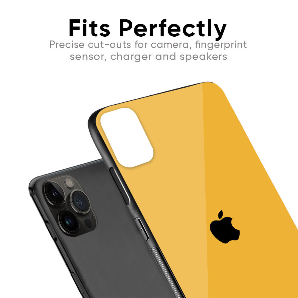 Fluorescent Yellow Glass case for iPhone X