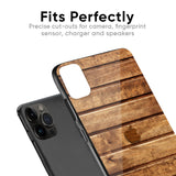 Wooden Planks Glass Case for iPhone X