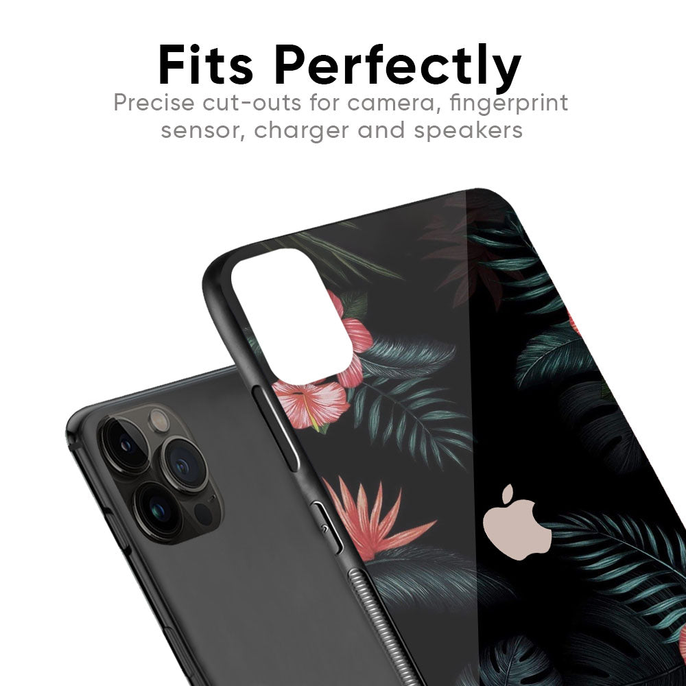 Tropical Art Flower Glass Case for iPhone 6S