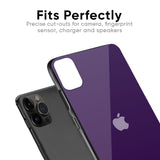 Dark Purple Glass Case for iPhone 13 Pro Max