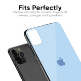 Pastel Sky Blue Glass Case for iPhone 13 Pro