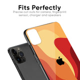 Magma Color Pattern Glass Case for iPhone X