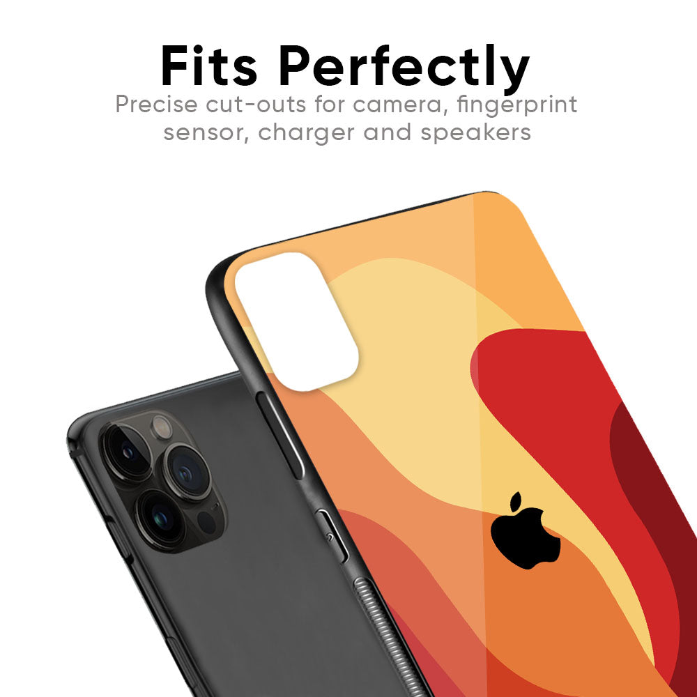 Magma Color Pattern Glass Case for iPhone 6S