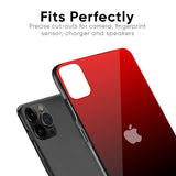 Maroon Faded Glass Case for iPhone 13 Pro