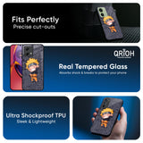 Orange Chubby Glass Case for Motorola Edge 40 Neo