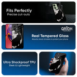 Dark Warrior Hero Glass Case for Motorola Edge 30