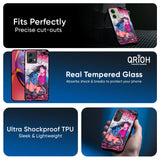 Radha Krishna Art Glass Case for Motorola G84 5G