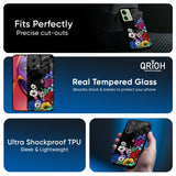 Rose Flower Bunch Art Glass Case for Motorola G84 5G