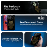 Golden Owl Glass Case for Motorola G84 5G