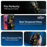 Astro Glitch Glass Case for Motorola G84 5G