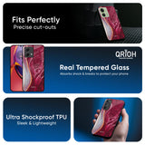 Crimson Ruby Glass Case for Motorola G84 5G