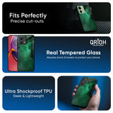 Emerald Firefly Glass Case For Motorola Edge 30