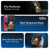 Tea With Kitty Glass Case For Motorola Edge 40 Neo