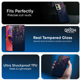 Falling Stars Glass Case For Motorola Edge 30