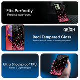 Heart Rain Fall Glass Case For Motorola Edge 40 Neo