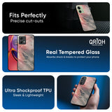 Pink And Grey Marble Glass Case For Motorola G84 5G