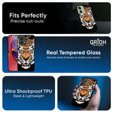 Angry Tiger Glass Case For Motorola Edge 40 Neo
