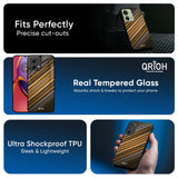 Diagonal Slash Pattern Glass Case for Motorola Edge 40 Neo